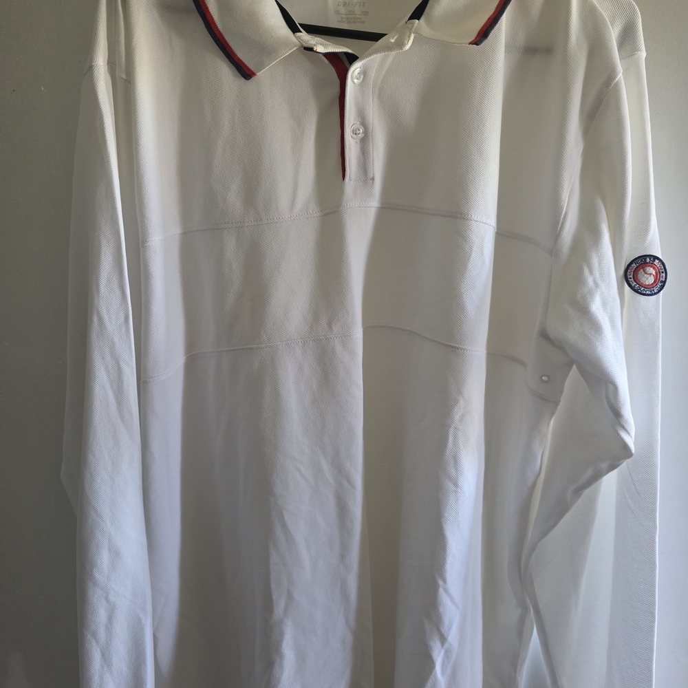 Nike SB Dri-Fit Long Sleeve Polo – Country Club – White – Size XL